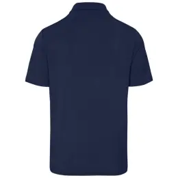 Mens Aerogrid Golf Shirt Navy Back